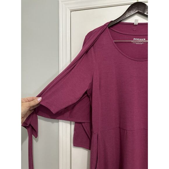 Betabrand Dress Wrap Top Stretchy Comfort Maroon Set Lot Plus Size 2x - Picture 6 of 10
